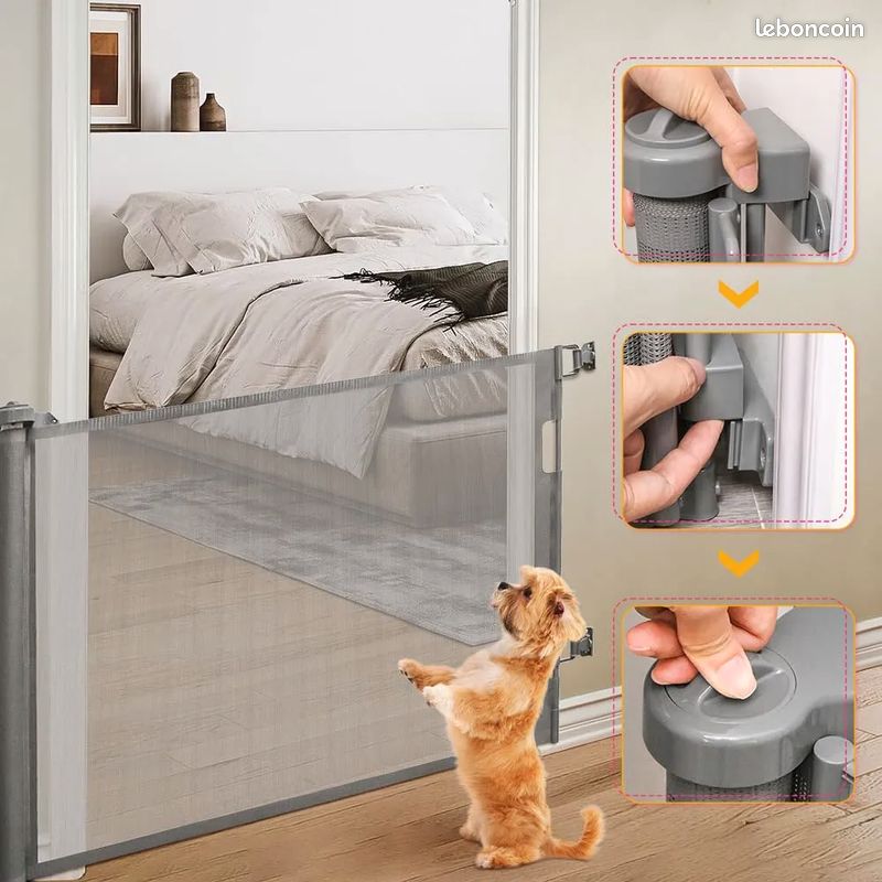 YUENFONG Barrière De Sécurité Pour Escalier Sans Perçage - Largeur : 85