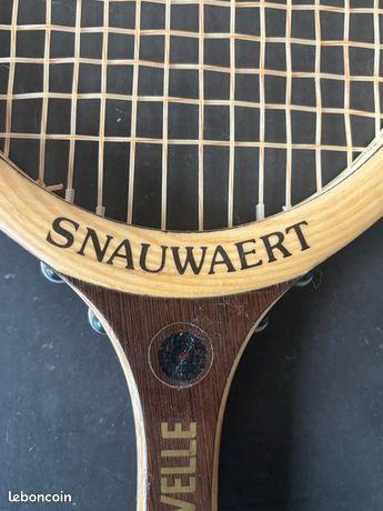 Raquette De Tennis En Bois Caravelle Snauwaert - Vintage - Bel état