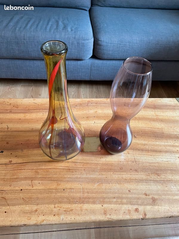 Paie de vases en verre (image 1)