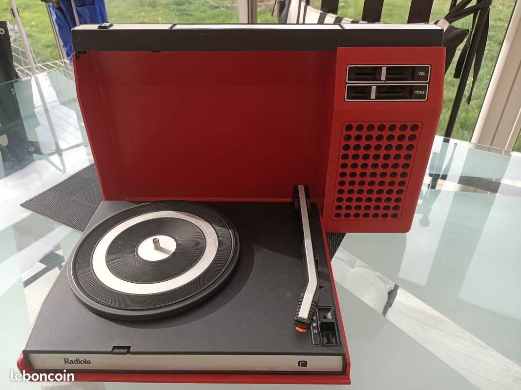 Tourne disques RADIOLA 523 vintage valise pour vinyle ancien
