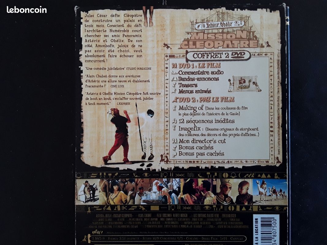 Coffret 2DVD "Astérix et Obélix, mission Cléopâtre " (image 2)
