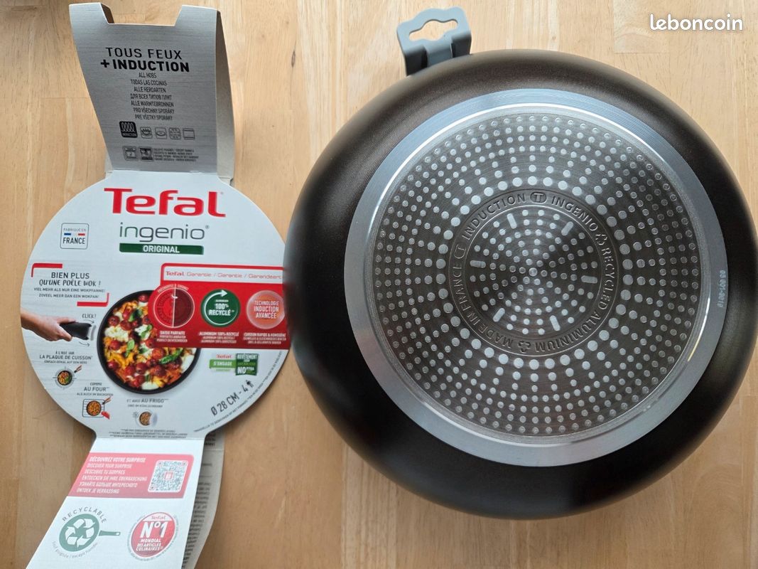 Poêle à Wok NEUVE TEFAL INGENIO diamètre 28 cm induction (image 3)
