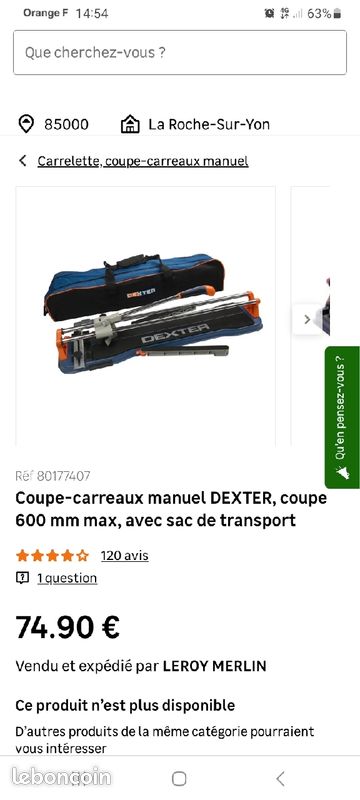 Carelette Dexter ETAT NEUF (image 3)