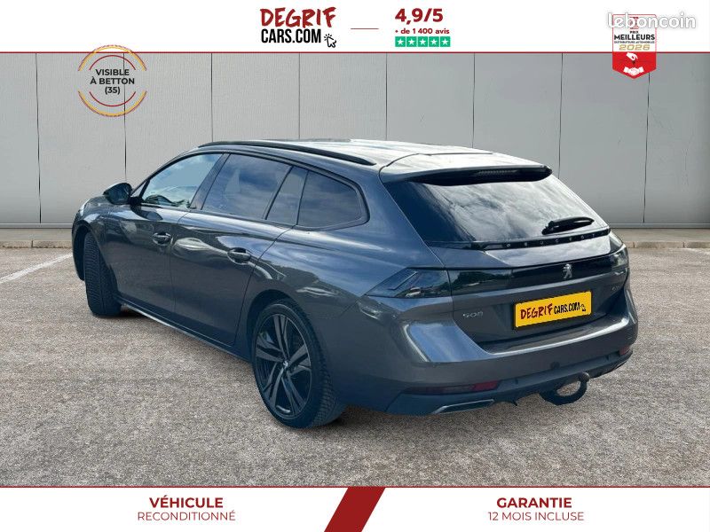 Peugeot 508 SW 1.5 BlueHDi 130 EAT8 GT + CUIR CHAUFFANT ET MASSANT + JANTES 19 + ATTELAGE + FOCAL... (image 3)