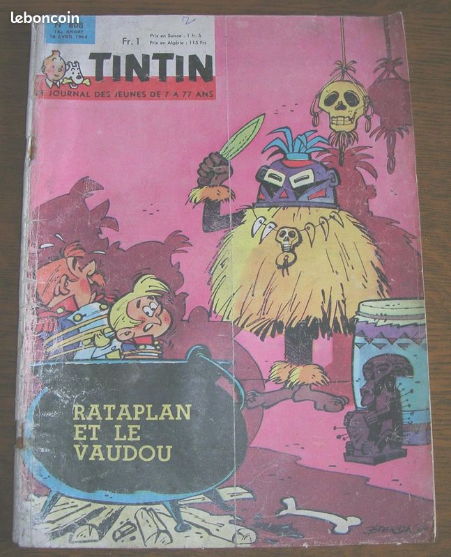 Lot 2 journaux Tintin logp (image 2)