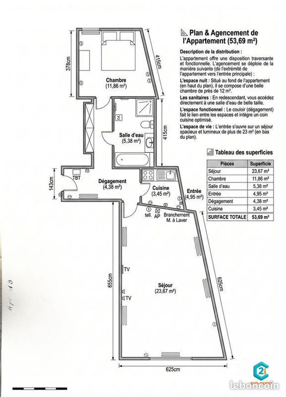 Appartement 2 pièces 54 m² · à Toulouse · 54 m² · 140 400 €