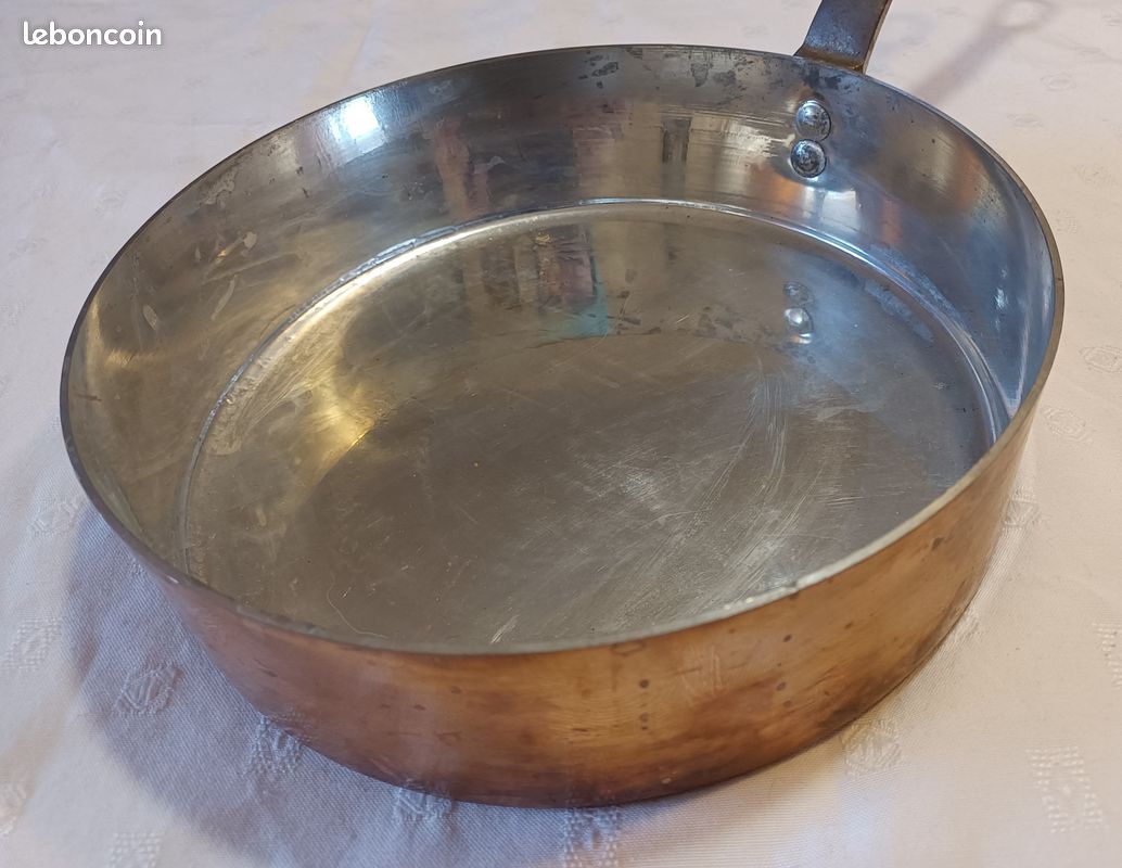 Série 5 Casseroles en Cuivre estampillées VERITABLE LELEGARD VILLEDIEU