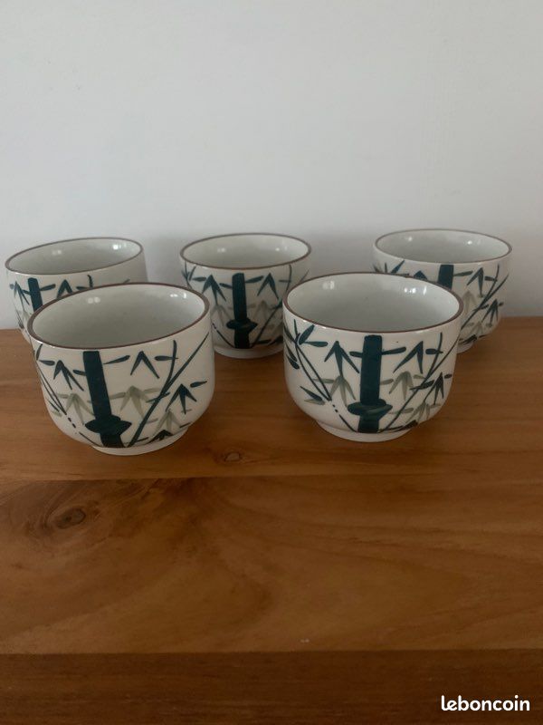 5 tasses à café ou thé sans anses (image 1)