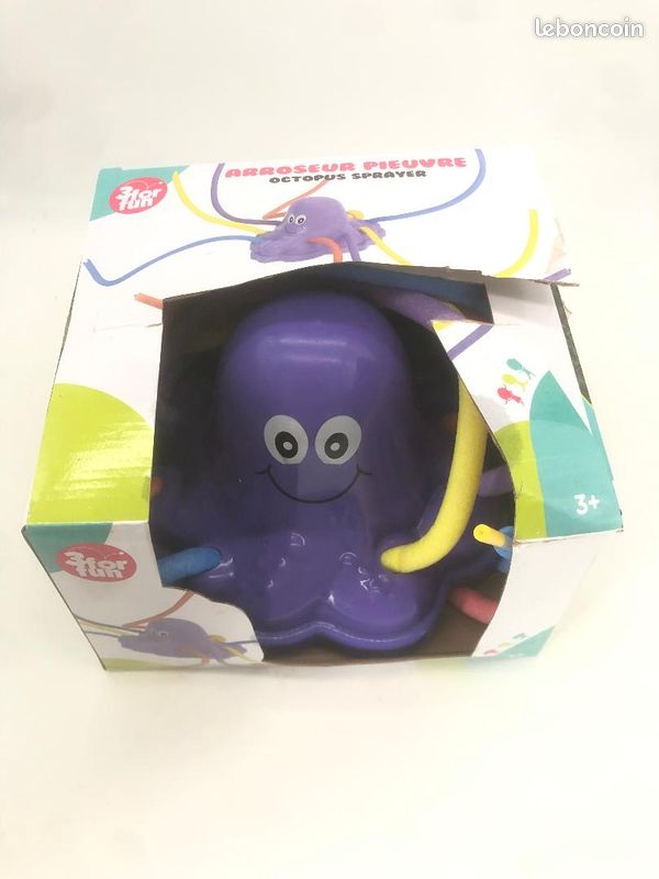 Jouet Arroseur Pieuvre Pour Enfants - Sprinkler Jeu D'Eau Extérieur Avec 8 Tentacules - Idéal Été