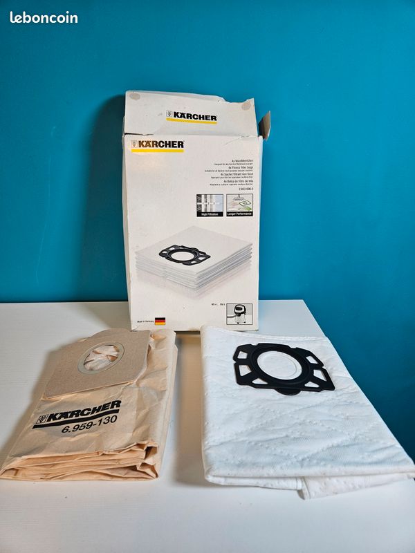 Sacs aspirateur Karcher WD3 WD4 WD5 WD6 Premium – neufs Bricolage