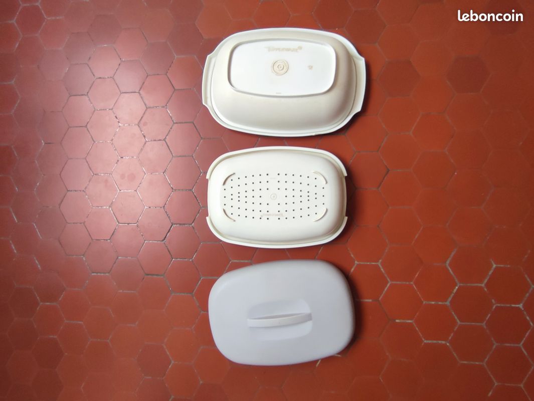 Cuiseur vapeur Tupperware. Micro-ondes. Vintage. Bon état (image 6)
