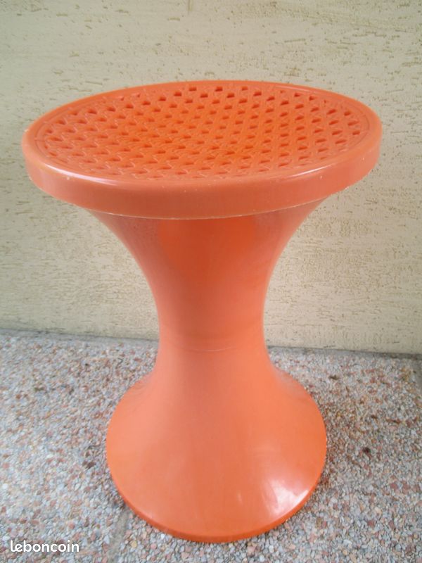 Tam-Tam orange tressé Stamp " rare " vintage (image 1)