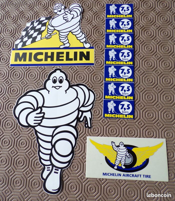 Lot vintage autocollant michelin aircraft tire (image 1)
