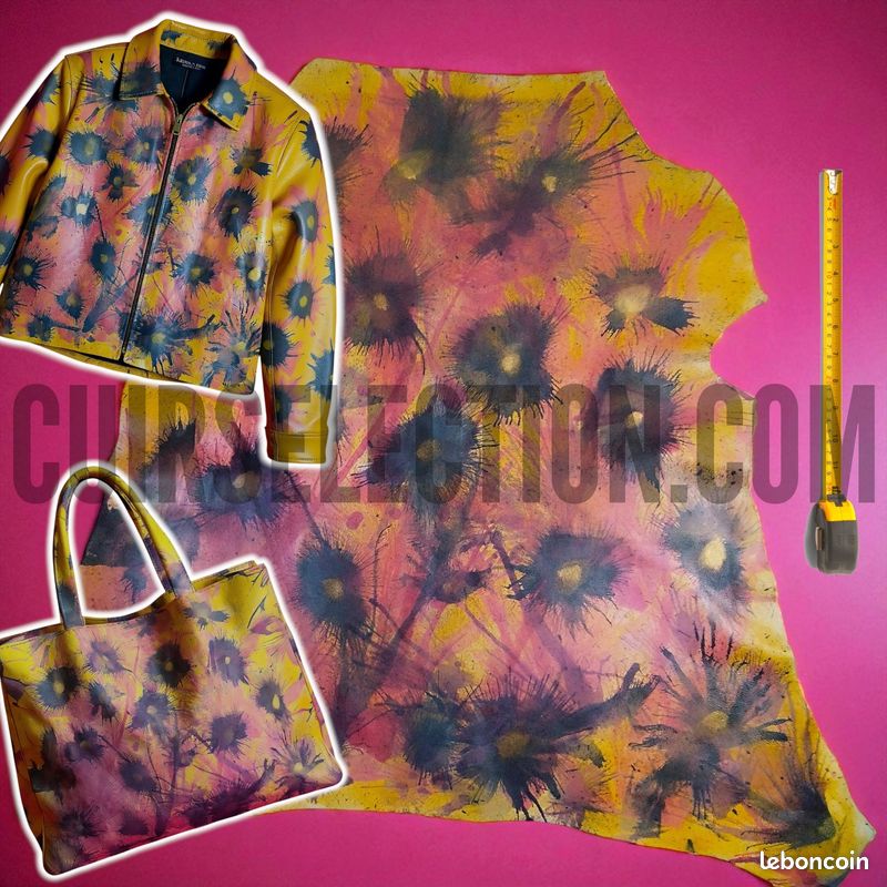 Peau entière de cuir véritable multicolores #938 (image 2)