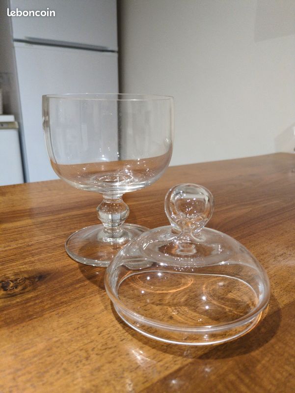 Coupe en verre vintage sur pied - Homemade For Love
