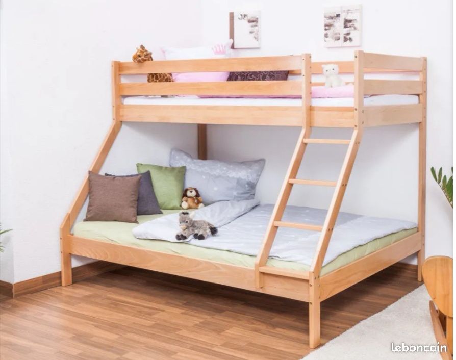 Lit superpose, 140 en bas 90 en bas - Mobilier enfant