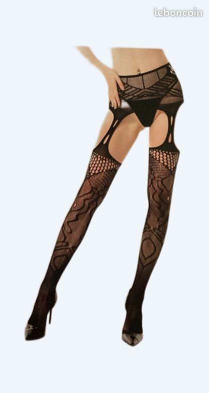 Collant Effet Porte Jarretelles Lot De Collants En Maille