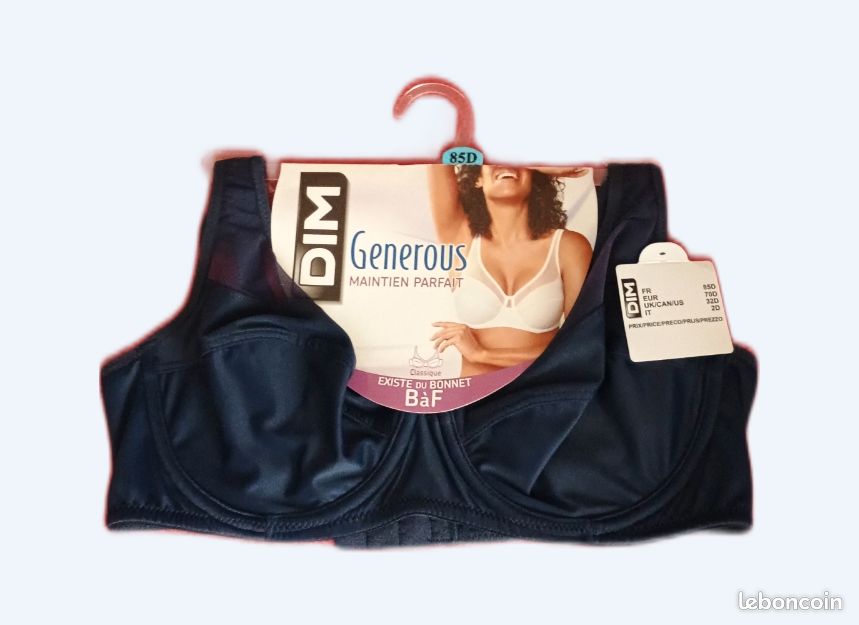Bra Bonnet 85 D Soutien-gorge 85D (70D Eu) Rembourré Coeur