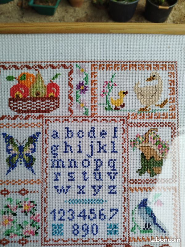Cadre broderie Abécedaire (image 2)