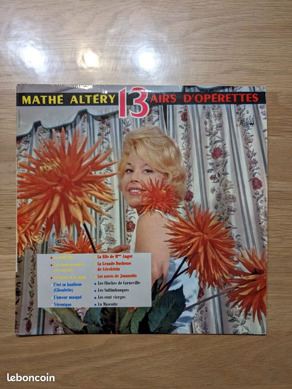 Disque vinyle 33 tours MATHE ALTERY (image 1)