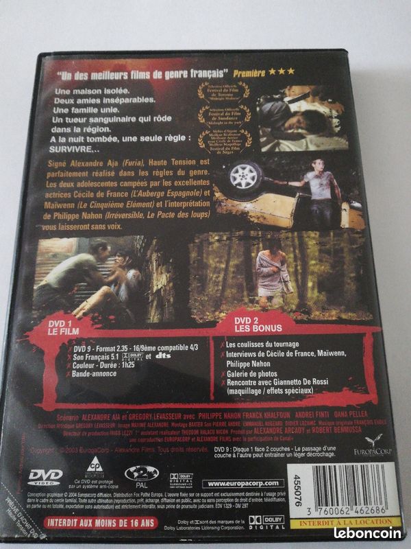 DVD Haute tension (image 2)