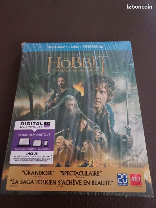 Le Hobbit La bataille des cinq armées DVD Blu ray (image 1)