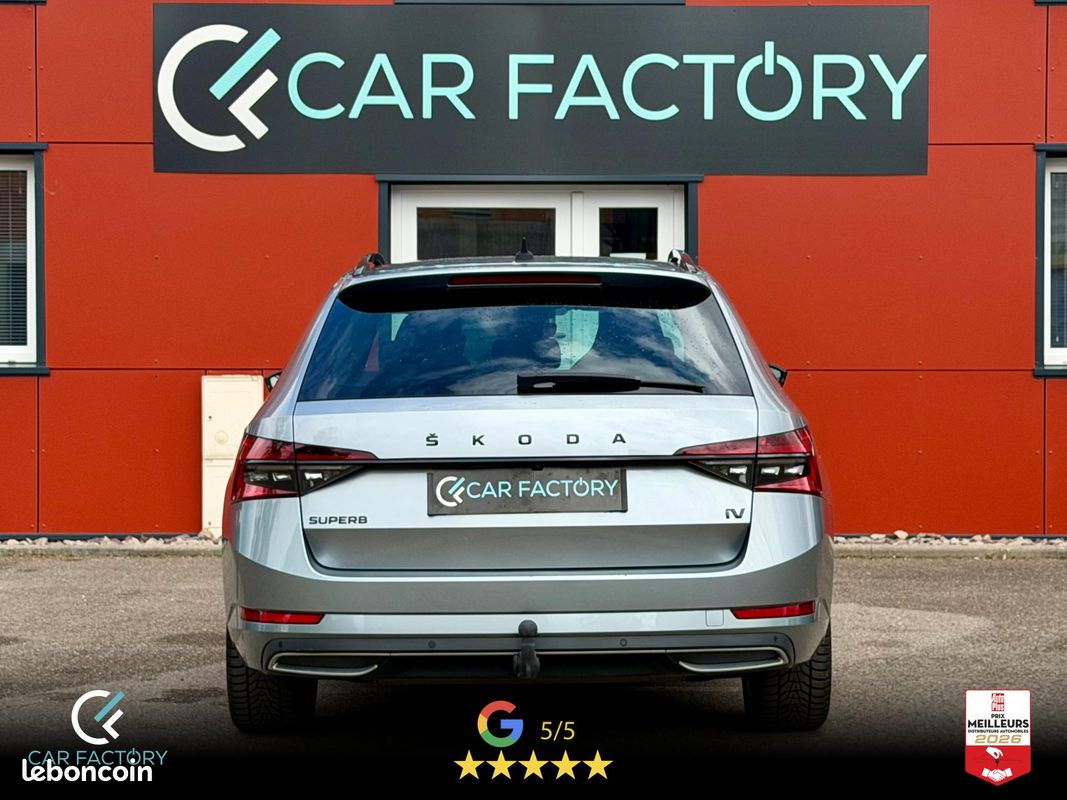 SKODA SUPERB Sportline TSI PHEV Hyrbide recharg 218 DSG 1ère Main Attelage Caméra Kessy GPS (image 5)