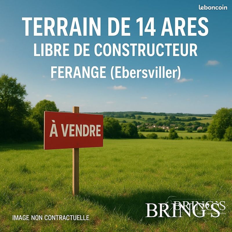 Terrain 1398 m² · à Ébersviller · 1 398 m² · 92 000 €