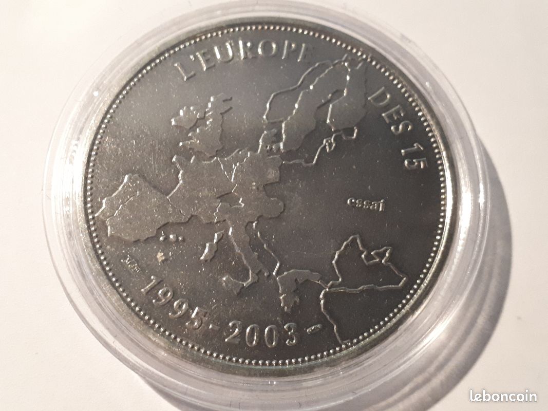 Lot de 5 Médailles 40 mm thème Europe - Euro (image 9)