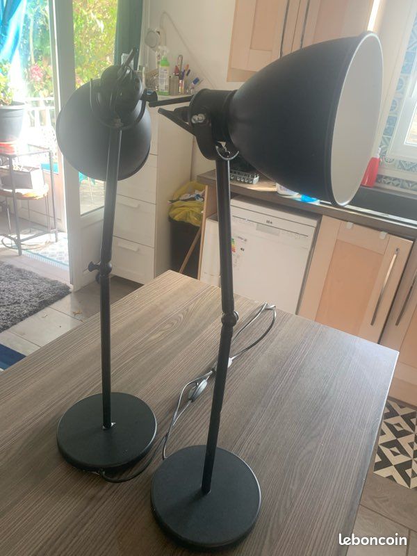 2 Lampes de bureau style industriel (image 1)