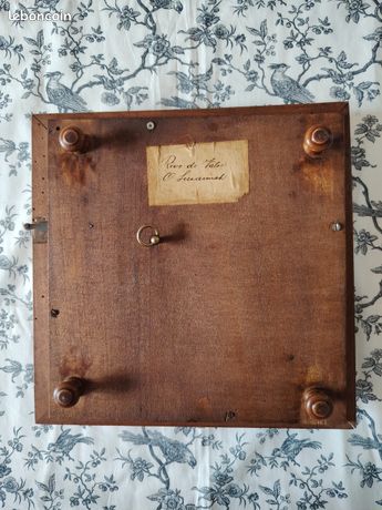 Longwy Dessous De Plat A Sonnette Carreau Faïence Émaillée Et Cadre En
