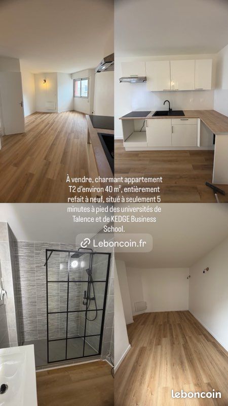 Appartement 2 pièces 40 m² · à Talence · 40 m² · 155 000 €