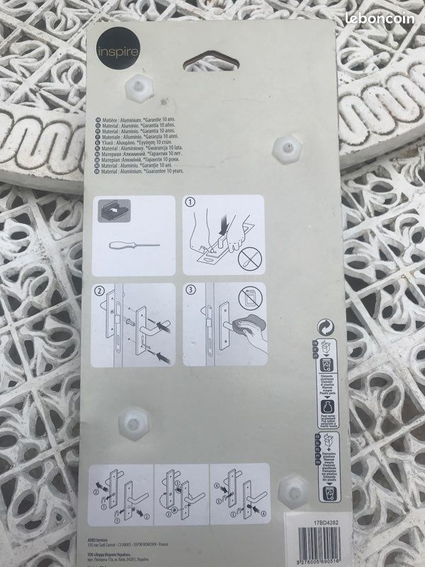 Poignet de porte neuve argent (image 2)