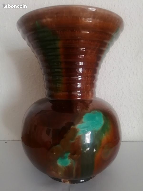 Magnifique vase émaillé Schmitter grès d'Alsace (image 2)