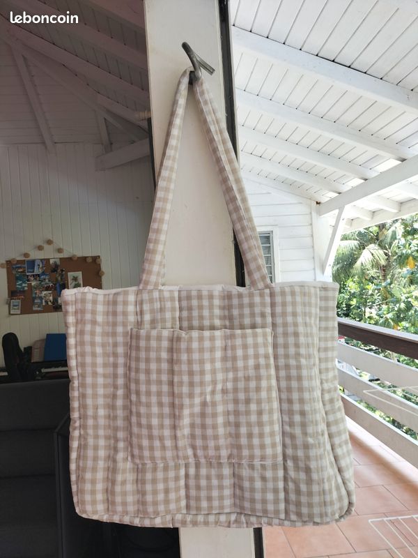 Sac cabas vichy Accessoires Bagagerie