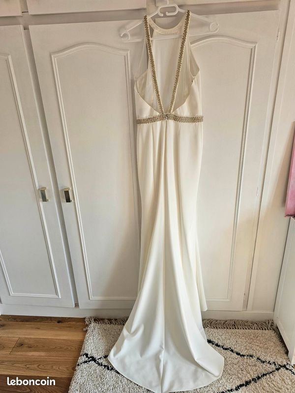 Robe de mariée taille 36 crème/ivoire (image 3)