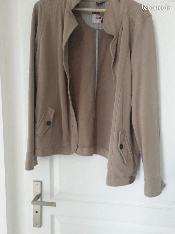 Gilet veste taupe (image 3)