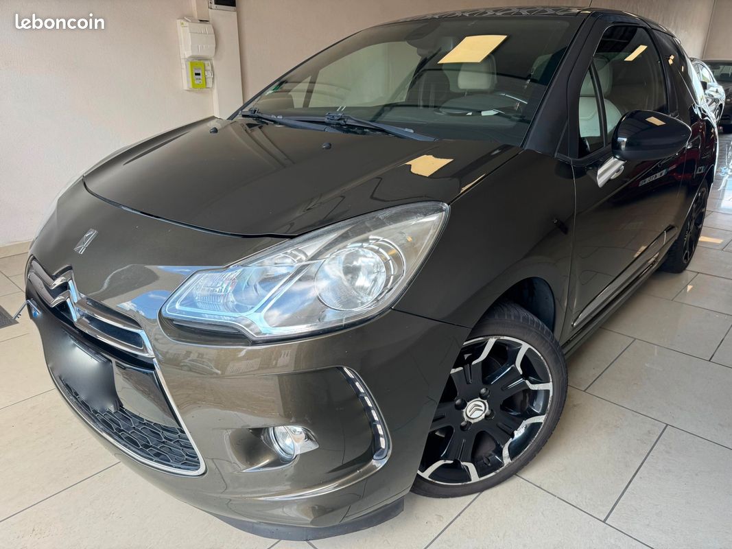 Citroen ds3 1.6 thp 155 ch finition ultra prestige full options 2012 139650 kms suivi citroen (image 1)