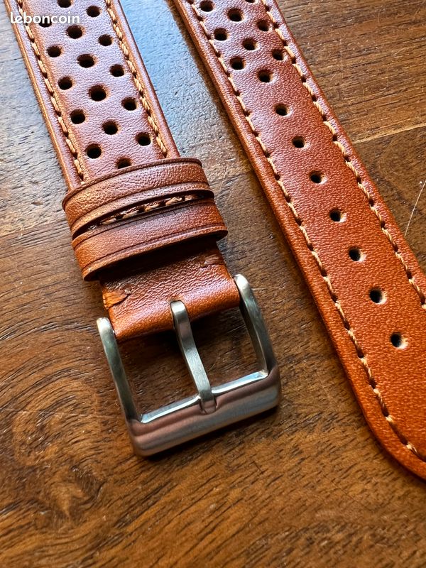 Bracelet Montre 22Mm 20Mm 18Mm, Bracelet Montre Cuir De Style Rallye