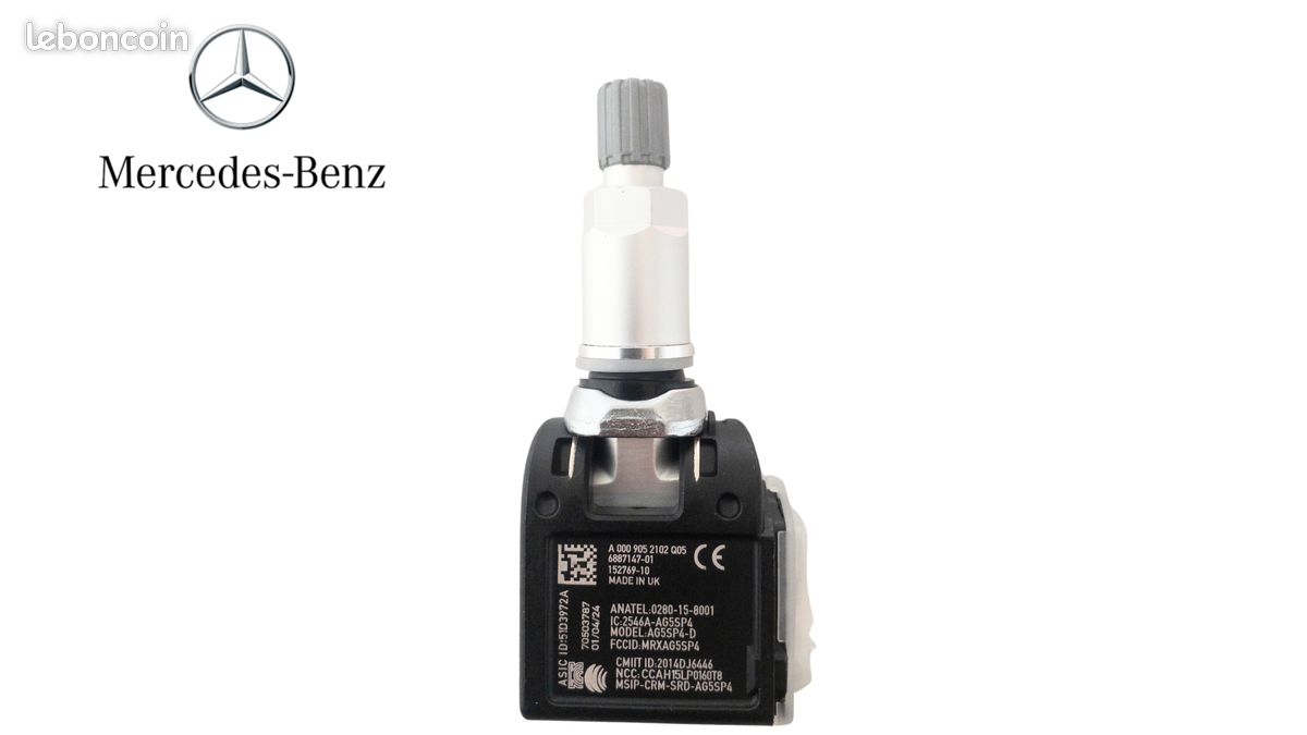 4x Capteur De Pression Des Pneus TPMS Programmé Valve Roue MERCEDES Classe C W206 S206 V206