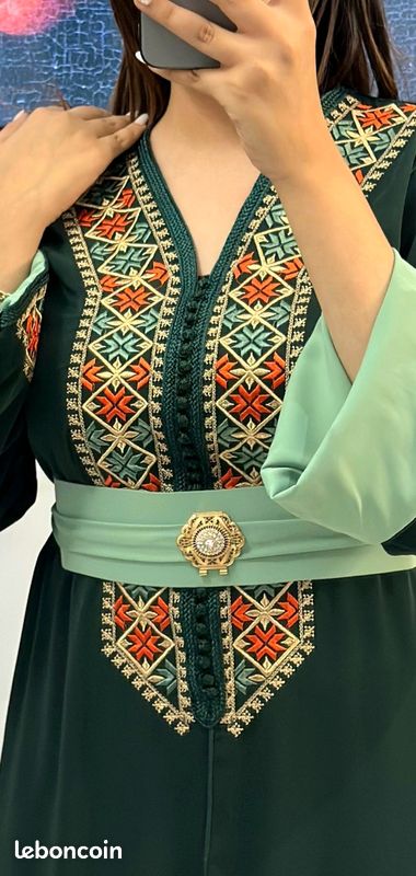 Caftan neuf avec ceinture (image 1)