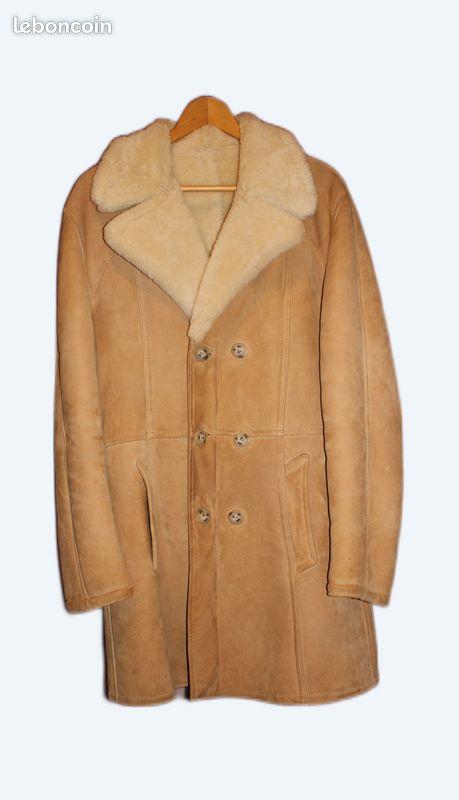 Manteau homme peau de mouton Vêtements
