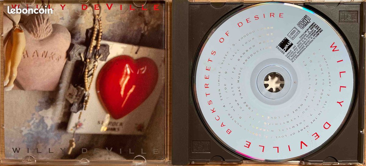 ♥🎼CD🇺🇸 ✦ Willy De VILLE /Backstreets of Desire (1992) (image 2)