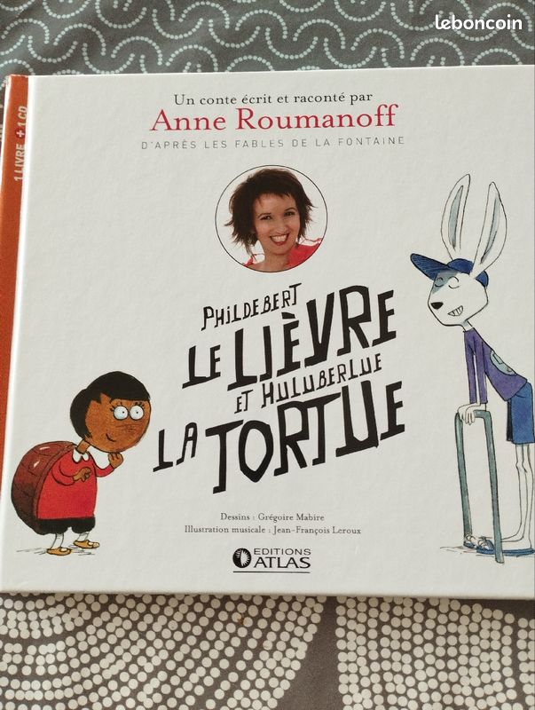 Phildebert le lièvre et Huluberlue la tortue, livre et CD (image 1)