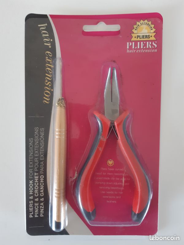 Pince et Crochet Pour Extensions de Cheveux Coiffure Neufs (image 1)