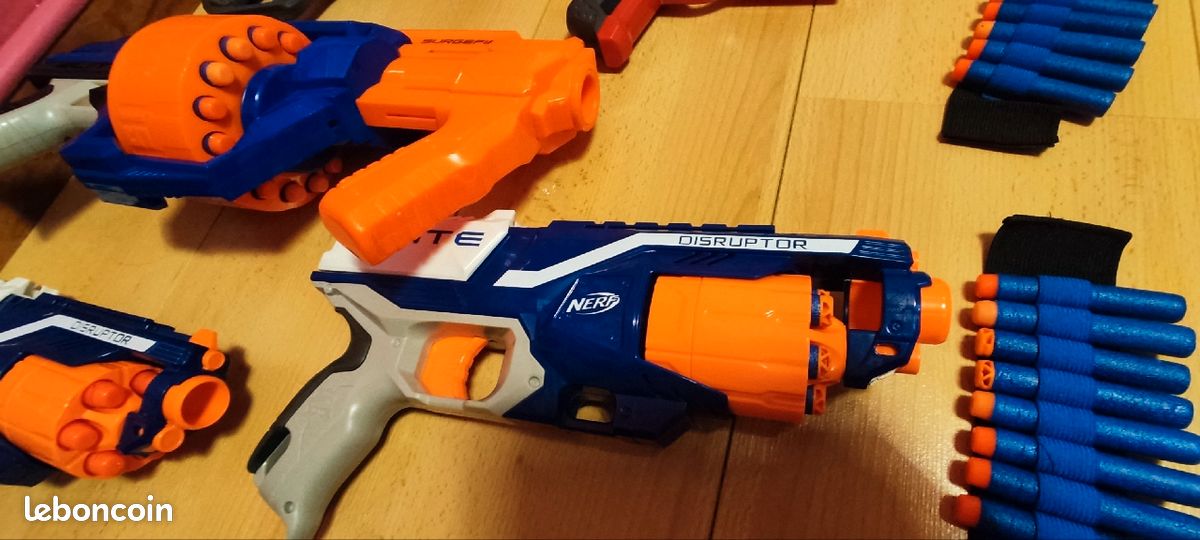 Lot de pistolets nerf méga surgefire cycloneshock (image 2)
