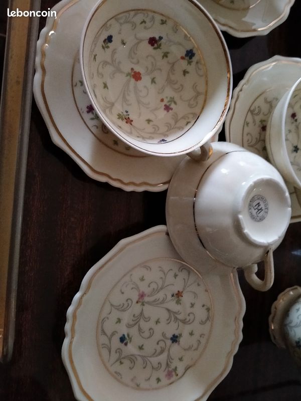Service à café Porcelaine de Limoges Lucien Michelaud (image 2)