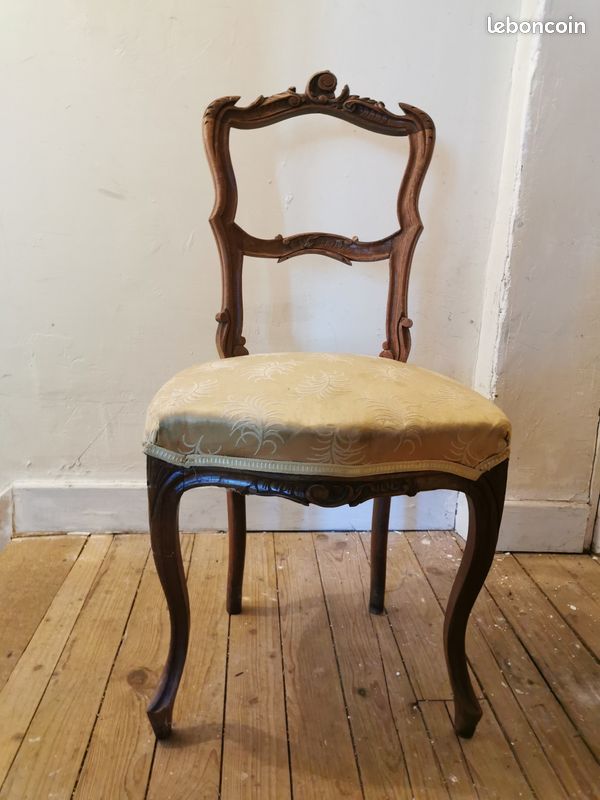 Chaise louis xv rocaille (image 3)
