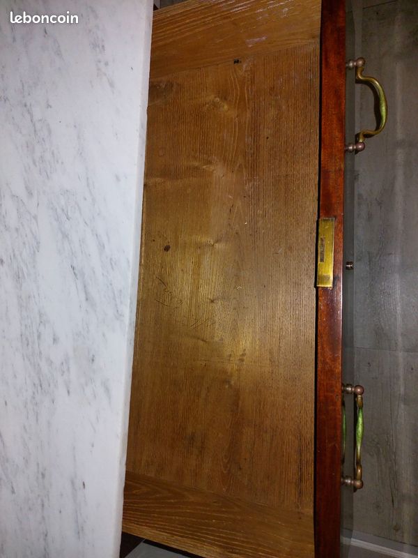 Commode ancienne acajou avec marbre (image 4)