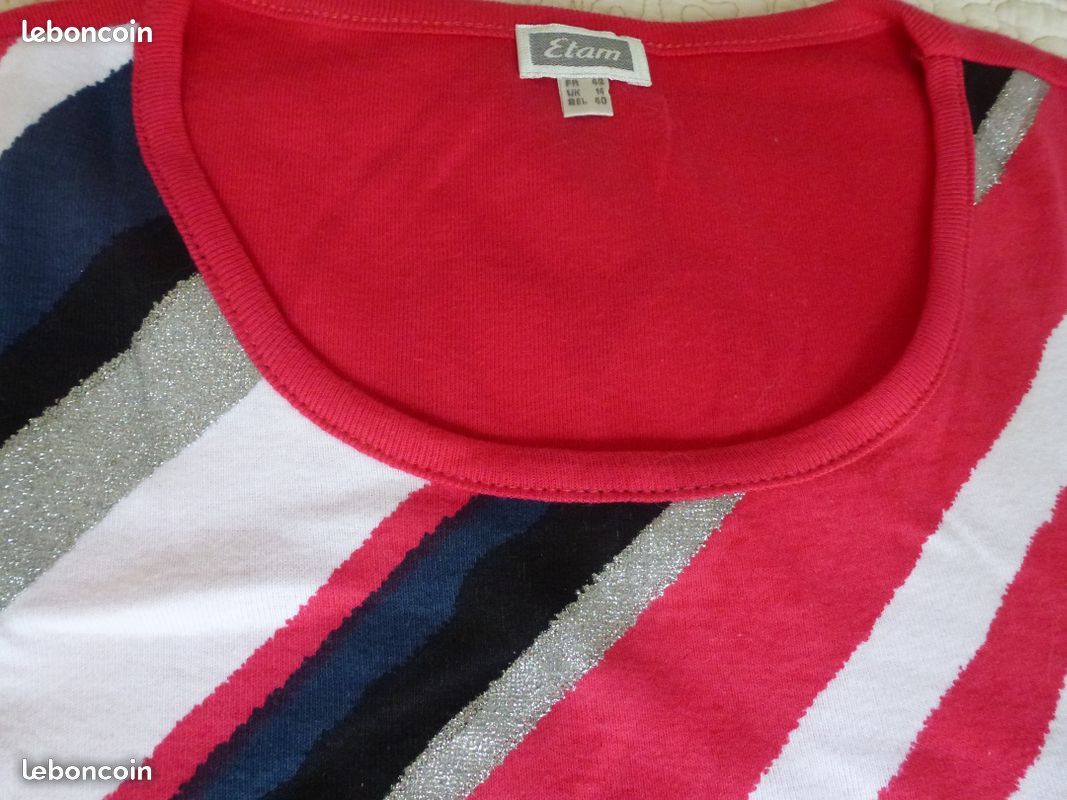 Haut neuf marque ETAM COTON taille 42/44 (image 2)